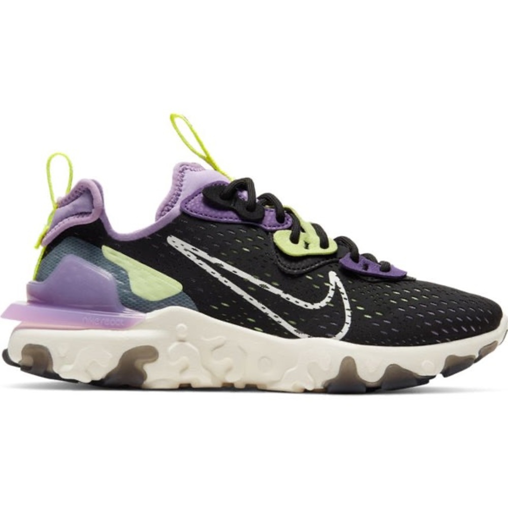 Nike react vision running sz 11 black purple